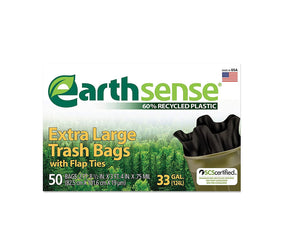 EarthSense 33 gal. Recycled Trash Bags (50 ct.)