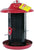 Stokes Select Red Rock Twin Chamber Bird Feeder with Metal Roof, Red, 2.4 lb Seed Capacity