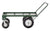 Sandusky FW4824 Heavy Duty Steel 4 Wheel Flat Wagon with Pull Handle, 750 lbs Capacity, 48