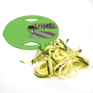 Norpro, White/Green Triple Spiral Slicer with 3 Blades, medium