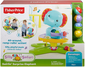 Fisher-Price Silly Safari Swirlin' Surprise Elephant, Multicolor