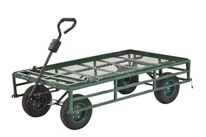 Sandusky Lee CW6031 Green Heavy Duty Steel Crate Wagon, 1400 lbs Capacity, 60" Length x 31" Width x 25" Height
