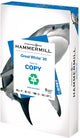 Hammermill Great White 30% Recycled 20lb Copy Paper, 8.5 x 11, 1 Ream, 3 Hole Punched, 500 Sheets, Made in USA, Sustainably Sourced From American Family Tree Farms