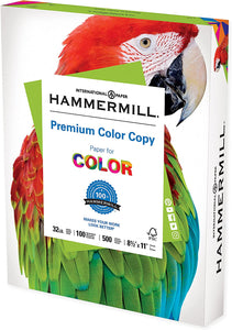 Hammermill Premium Color Made in USA, Sourced From American Family Tree Farms, 100 Bright, Acid Free, Color Copy Printer