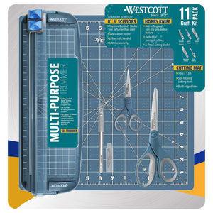 Westcott 11 Piece Craft Kit, Blue