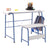 SD Studio Designs Project Center, 55126 Craft Table Play Desk with Bench, Blue/Gray