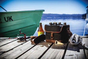 Picnic Time 6-Bottle Beer Caddy with Integrated Bottle Opener