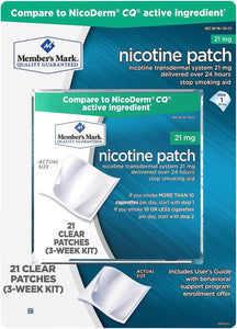 Member's Mark 21mg Nicotine Patch, Step 1 (21 ct.)