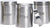 3 Piece Stainless Steel Canister Set, Kitchen Canister Set