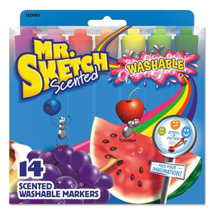Mr. Sketch Washable Markers, Chisel, Assorted Colors, 14ct.