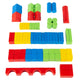 Hey! Play! (HEYP0 80-Z0017061006 Wooden Blocks-Classic Building Set with Storage Bag-Stacking, Sorting, Color & Shape Recognition Stem Learning Toy for Preschoolers
