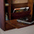 SEI Furniture Willingham Wall Mount Folding Laptop Desk, Mahogany
