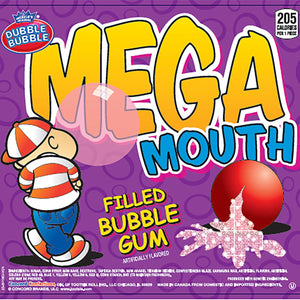 Product of Dubble Bubble Mega Mouth Candy-Filled Gumball (138 ct.) - [Bulk Savings]