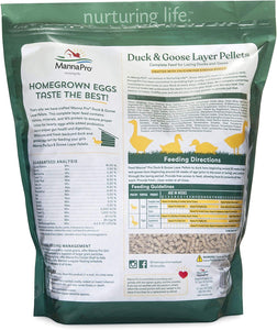 Manna Pro Duck Layer Pellet | High Protein for Increased Egg Production | Formulated with Probiotics to Support Healthy Digestion