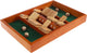 Shut The Box Game-Classic 10# Wooden Set with Dice Included-Old Fashioned, 4 Player Thinking Strategy Game For Adults & Children