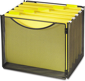 Product of Safco 11" Deep Onyx Desktop Steel Mesh File Storage Box, Black - Filing Cabinets [Bulk Savings]