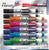 Magic Marker Brand Dry Erase Marker, Tank Style, Chisel Tip, Assorted Colors, 12-Count - New