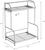 Lavish Home Kitchen Rack-2-Tiered Countertop Storage Shelves with 3 Side Hooks-Free Standing Organizer For Spices, Jars, Condiments and More