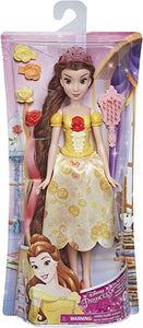Disney Princess Hair Style Creations Belle Fashion Doll, Hair Styling Play Toy with Brush, Hair Clips, Hair Extensions and Removable Fashion