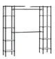 Muscle Rack EZGR551472-BLK Charcoal Steel Wire Closet/Room Organizer, 72" Height, 55" Width, 14" Length
