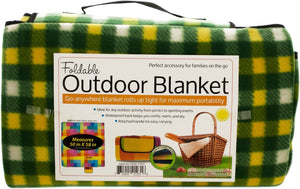 Kole Imports Soft Fleece Foldable Outdoor Blanket