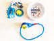 Dukes Printed Dog Bowl with Toys Set - Pack of 8