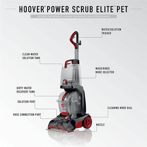 Hoover FH50251PC Power Scrub Elite Pet Carpet Cleaner