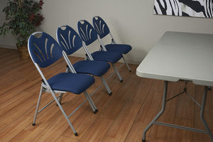 Office Star Folding Chair with Fabric Seat