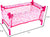 Hey! Play! Baby Doll Bed & Playpen – Mini Pack & Play Crib for 15