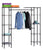 Muscle Rack EZGR551472-BLK Charcoal Steel Wire Closet/Room Organizer, 72