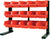 Performance Tool W5186 15-Bin Table Top Storage Rack , Red