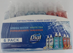 Dial Antibacterial Liquid Hand Soap, Variety Pack (9.375 Ounce, 6 Pack)