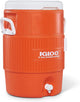Igloo 5-10 Gallon Portable Sports Cooler Water Beverage Dispenser with Flat Seat Lid