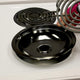 Range Kleen P12782Xcd5 Style A Black Porcelain Drip Pans, 2-Pack
