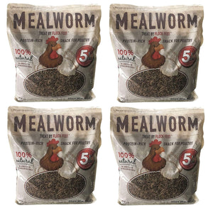 Flock Fest Dried Mealworms for Chickens, Wild Birds, Ducks, and Small Pets, 20 Lbs