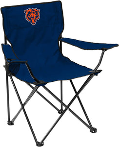Logo Brands NFL Chicago Bears Quad Chair Quad Chair, Navy, One Size