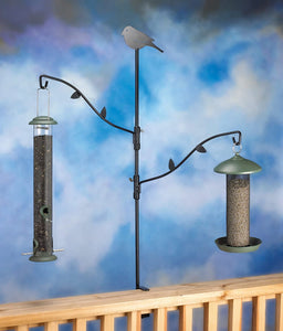 Stokes Select Bird Feeder Metal Deck Pole Kit with Two Adjustable Branches