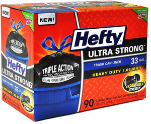 Hefty Ultra Stong 33 Gallon Trash Bags (90 ct.) - Trash Bags