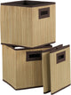 Household Essentials 3 Pack. Premium Fabric Storage Cubes
