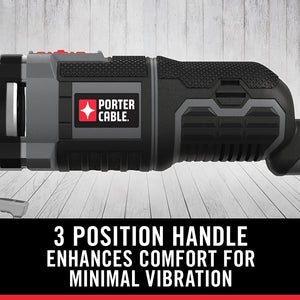 PORTER-CABLE Oscillating Multi-Tool Kit, 3.0-Amp, 11-Piece, Corded (PCE606K)