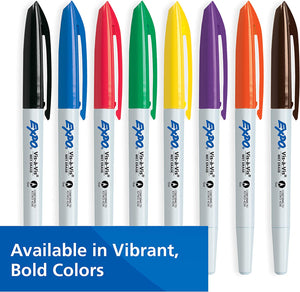 EXPO 16074 Vis-A-Vis Wet-Erase Overhead Transparency Markers, Fine Point, Assorted Colors