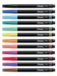 Sharpie Pen, Brush Tip, Assorted Colors, 12 Count + Soft Zip Case