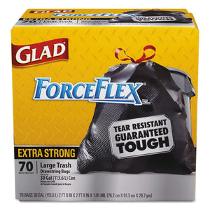 Glad ForceFlex Extra Strong Drawstring Large Trash Bags, 30 Gallon (70 ct.)ES