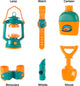 Pretend Play Camping Set with Lantern, Compass, Binoculars, Canteen and More- Toy Camp Gear for Indoor/Outdoor Use for Boys and Girls By Hey! Play!