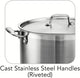 Tramontina 80120/001DS Gourmet Stainless Steel Covered Stock Pot, 16-Quart