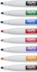 EXPO 1944728 Magnetic Dry Erase Markers with Eraser, Chisel Tip