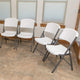 Lifetime 80747 Classic Folding Chair, 6 Pack, White Granite