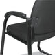 Alera ALERL43C11 Reception Lounge Series Sled Base Guest Chair, Black Fabric