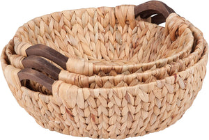 Honey-Can-Do Set of 3 Tall Nesting Baskets, Natural