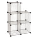 Safco 5279BL Wire Cube Shelving System 15w x 15d x 15h Black
